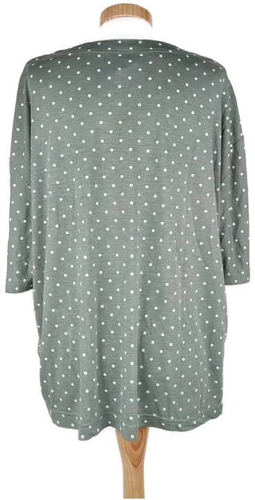 T-Shirt 'Sixth Sense' kurzarm mit Rundhalsausschnitt, grünmelliert mit Punkten, Größe XL - 48/50 - Bild 3