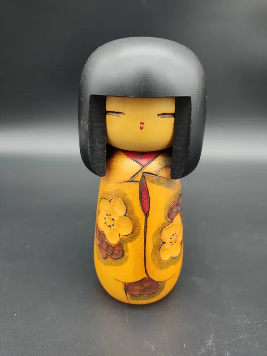 Japanische 'Frühlings' Kokeshi, Vintage - Bild 1