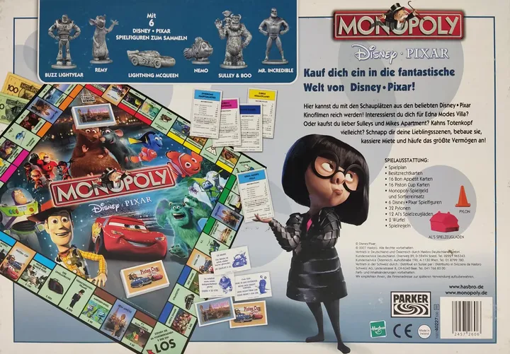 Monopoly Disney PIXAR - Gesellschaftsspiel - Parker  - Bild 2