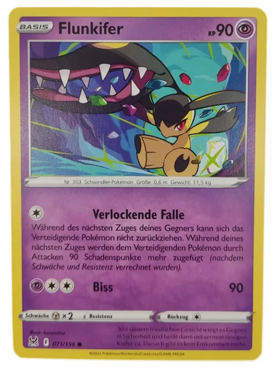 Pokémon Sammelkarte Basis Flunkifer - Bild 1