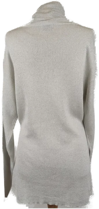 G.Pisano Damen Rollkragenpullover silber mit Glitzer - L/40 - Bild 2