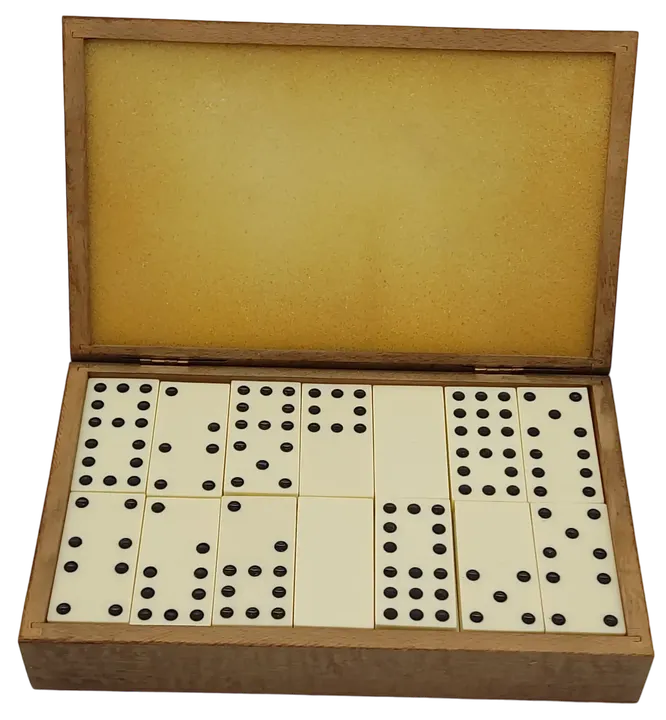 Vintage Domino in Holzschatulle - Bild 1