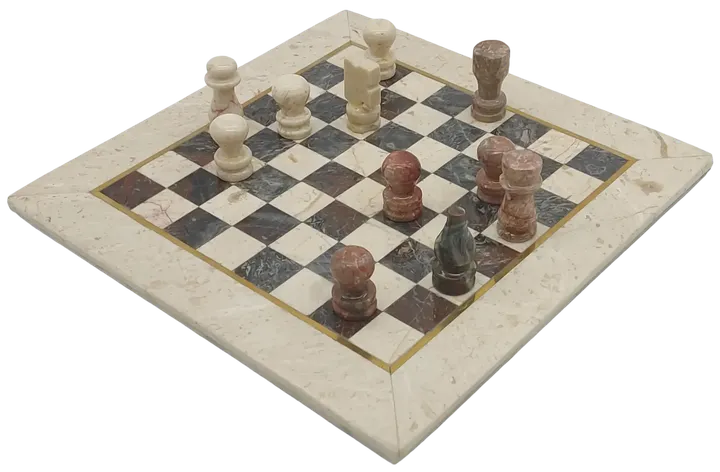 Schachspiel aus Marmor weiß - Bild 1