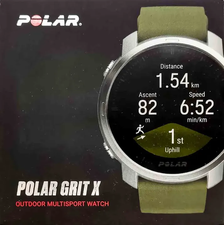 Polar Grit X Smartwatch Outdoor Multisport GPS Größe: M-L  grün/silber - Bild 4