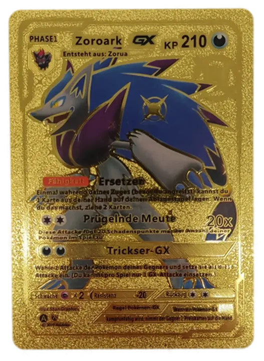 Pokémon Sammelkarte Goldfolie Phase1 Zoroark GX - Bild 1