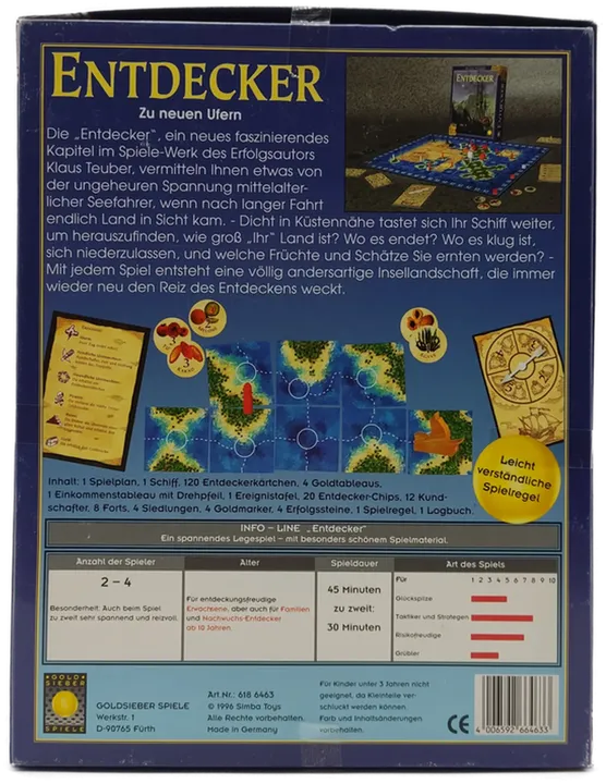 Goldsieber Brettspiel 