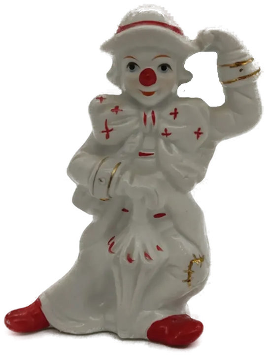 Porzellanfigur Clown von Gilde, ca. 14,5 cm, Handarbeit - Bild 1