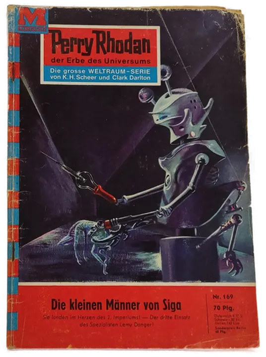  Romanheft Perry Rhodan Die kleinen Männer von Siga Erstauflage Nr.169 - Bild 2