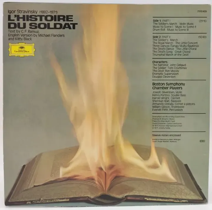 Vinyl LP - Igor Stravinsky - L'Histoire du Soldat, Englische Version  - Bild 2