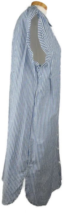 Damen Sommerkleid kurzarm weiss-blau gestreift - XL/42 - Bild 3