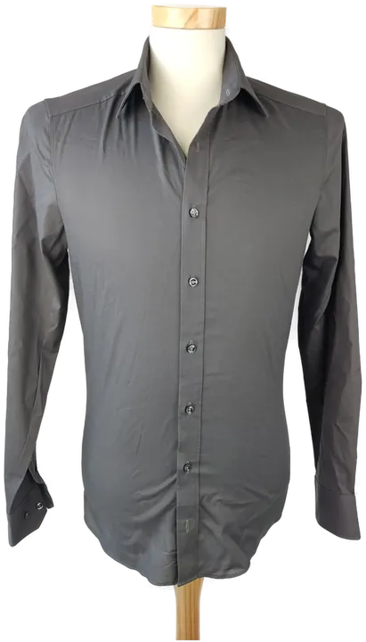 Royal Class Herrenhemd grau - 38 (XXS) (body fit) - Bild 1