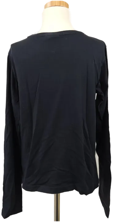 H&M Kinderlangarmshirt schwarz, Smileypailetteaufdruck - 158/164 - Bild 4