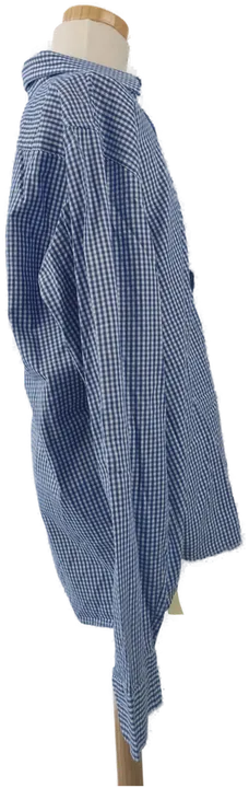 Luigi Bottoni Jungenhemd blau weiß kariert - 176 - Bild 2