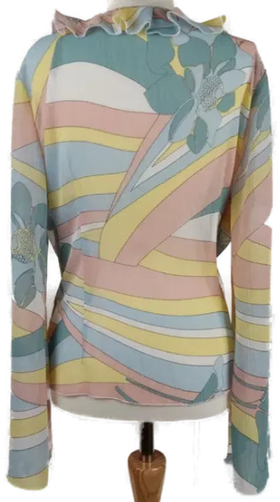 Apart Damen Bluse blau, gelb, rosa - XL/42 - Bild 3