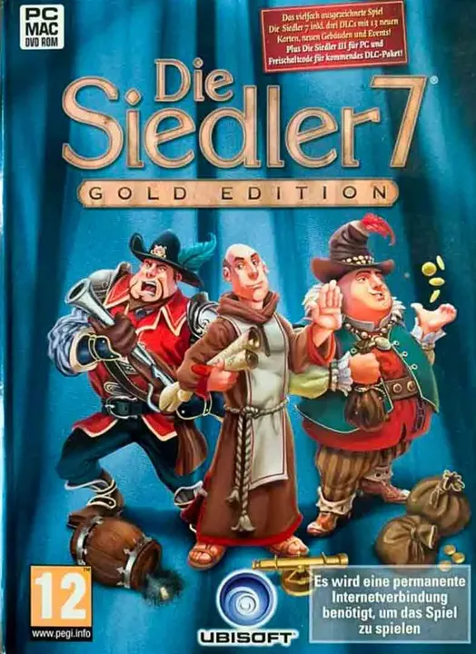 PC Game DVD-ROM Die Siedler 7 Gold Edition + 2 CD-ROM Die Siedler 3 - Bild 1