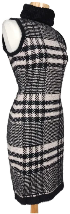 Fracomina Damen Rollkragenkleid schwarz/weiß/rosa - Gr. XS - Bild 2