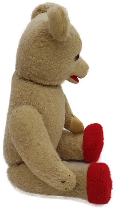 Teddybär Stofftier in braun-rot, Höhe 48cm - Bild 4