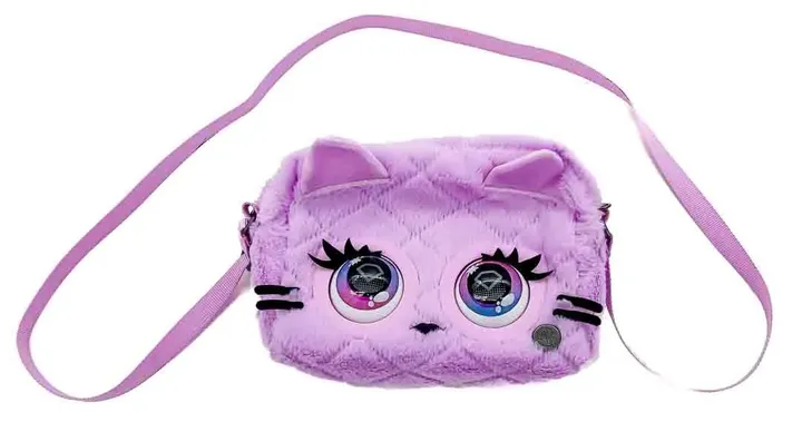 Purse Pets flauschige Katze Tasche in Rosa - Bild 1