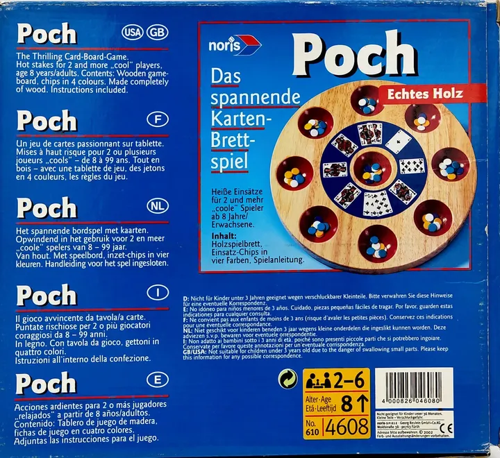 Poch - Das spannende Kartenbrettspiel, Noris - Bild 2