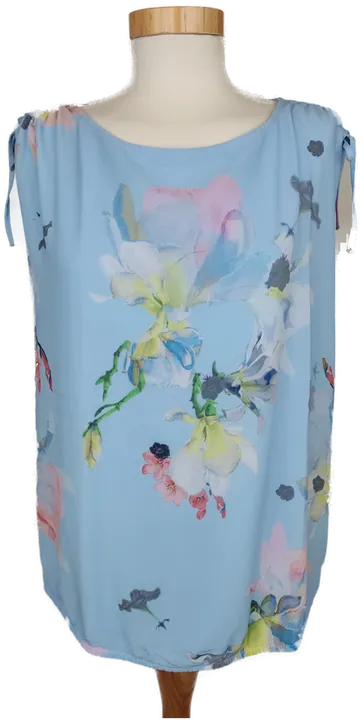 Comma Damen Shirt blau/grün/rosa geblümt - M/38 - Bild 1
