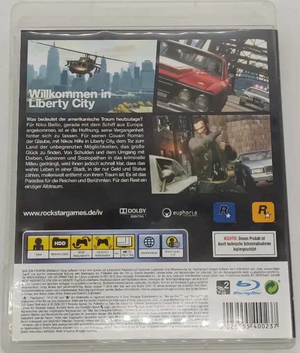 Playstation Sony PS3 Spiel Grand theft Auto IV - Bild 2