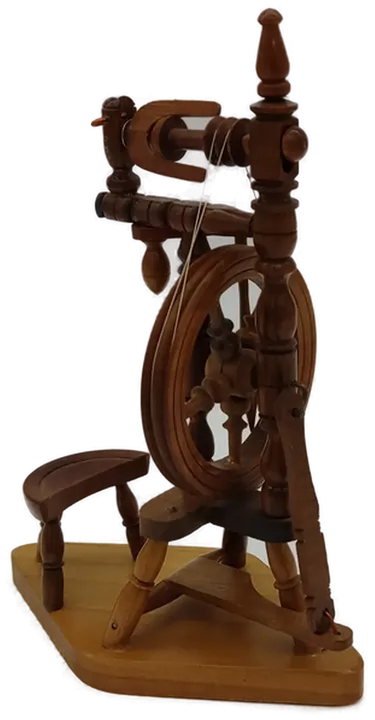 Deko Spinnrad aus Holz  - Bild 4