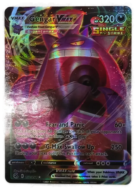  Pokémon Sammelkarte Phase2 Gengar Vmax - Bild 1