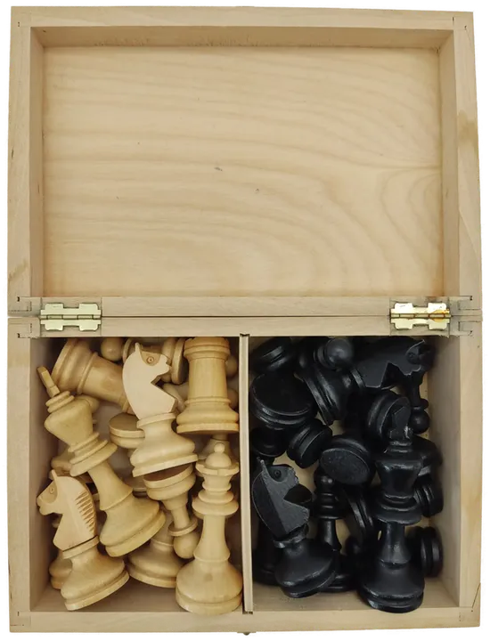 Schachfiguren aus Holz  - Bild 1
