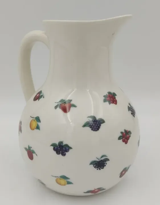 Wasserkrug aus Keramik mit Obst - Bild 2