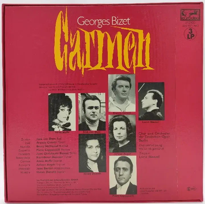 Vinyl LP - Georges Bizet - Carmen, 3-LP's Box - Bild 2