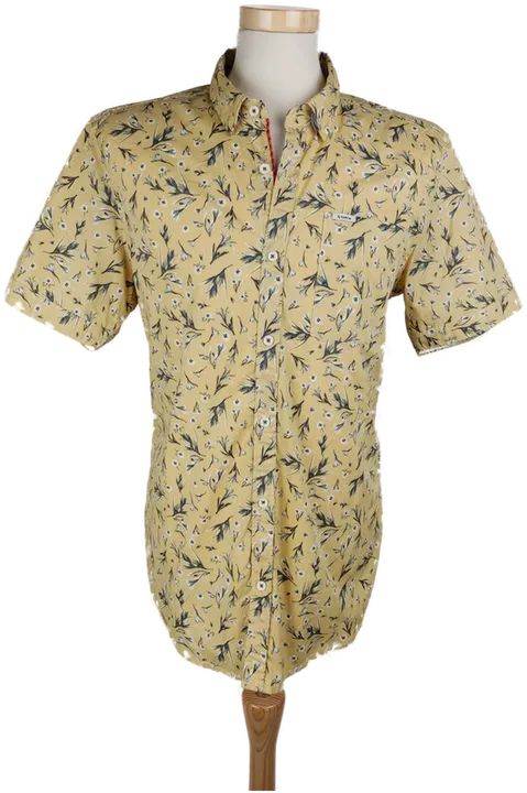 Garcia Herren Hemd gelb geblümt - XL - Bild 4