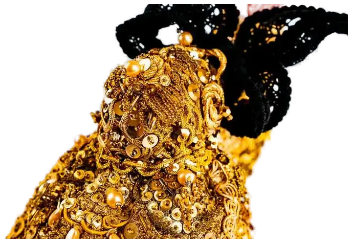 Goldhaube „Original Trachten“ Echtgold Karat - Bild 2