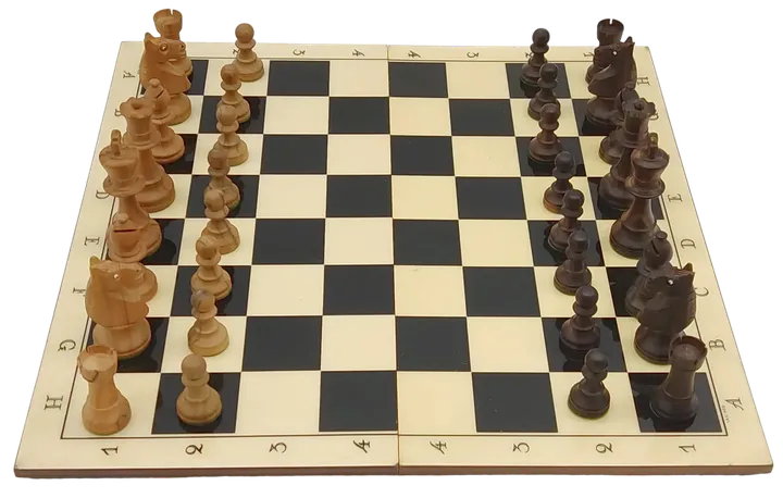 Schachspiel aus Holz  - Bild 1