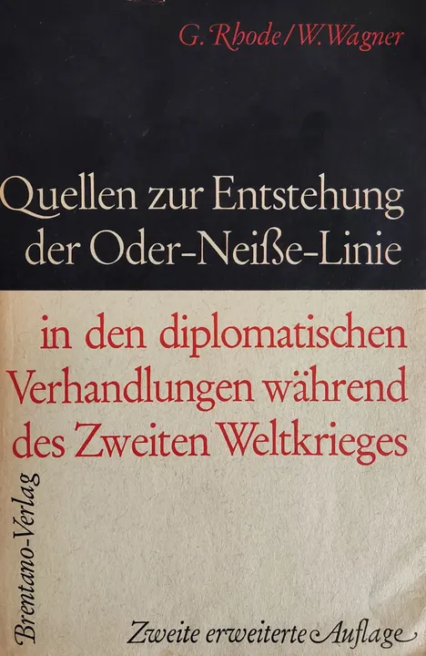 Quellen zur Entstehung der Oder-Neiße-Linie in den diplomatischen Verhandlungen während des Zweiten Weltkrieges - Bild 1