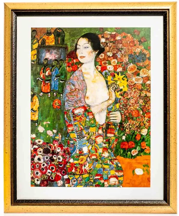 Bild Kunstdruck G. Klimt die Tanzerin maestri della pittura mit Rahmen - Bild 1