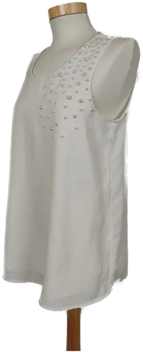 Vero Moda Damen Top Bluse ärmellos weiß - S/36 - Bild 4
