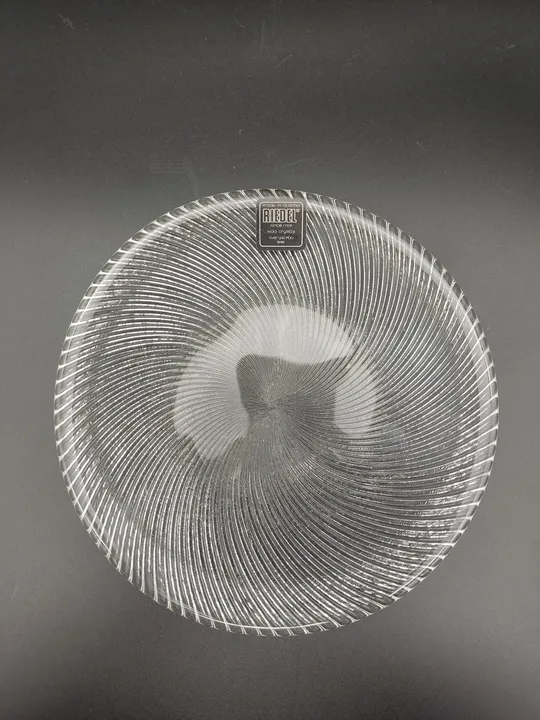 5 Stk. Riedel Dessertteller aus Kristallglas / 19 cm  - Bild 1