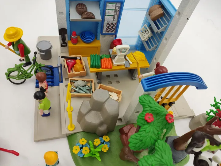 Playmobil Zoowärterhaus mit Affengehege + 3 Kinder und Kleinteile - Bild 2