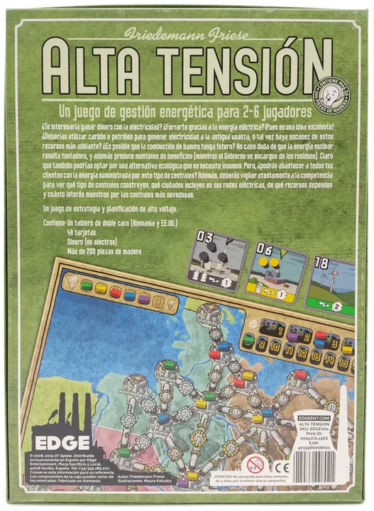 Alta Tension (Funkenschlag) - Strategiespiel, Edge  - Bild 2