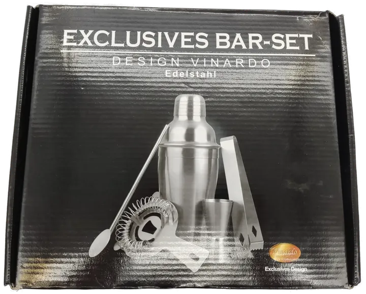 Latzke Exclusives Bar-Set Design Vinardo Edelstahl 