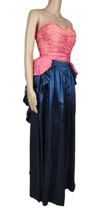 Damen Ballkleid zweiteilig rosa/dunkelblau - Gr. XS - Bild 2