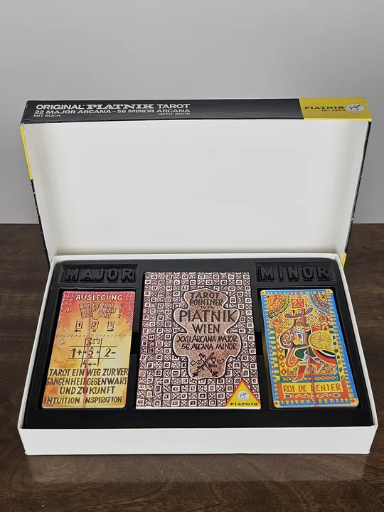 TAROT PIATNIK WIEN - 22 Major Arcana & 56 Minor Arcana Karten mit Buch  - Bild 2