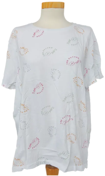 PRIMARK CARES Damen T-Shirt weiß mit Aufdruck - Gr. XL - Bild 1