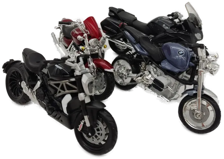 BURAGO Motorradmodelle 1:18 - 4 Stück - Bild 2