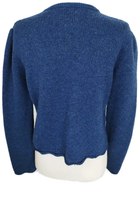 Laura Ashley - Strickjacke in blau aus reiner Wolle in Gr. M - Bild 5