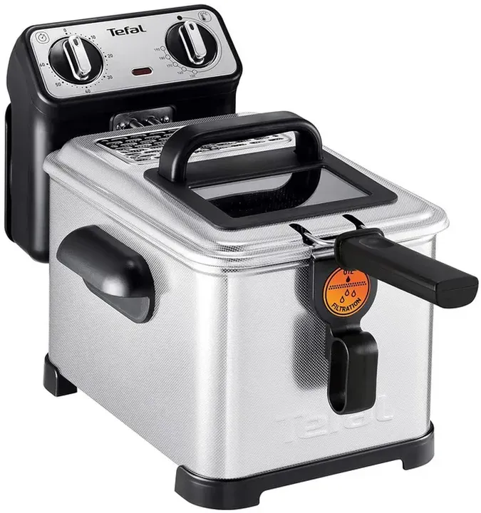 Tefal FR5101 Fritteuse 3 L  2300 Watt silber/schwarz - Bild 1