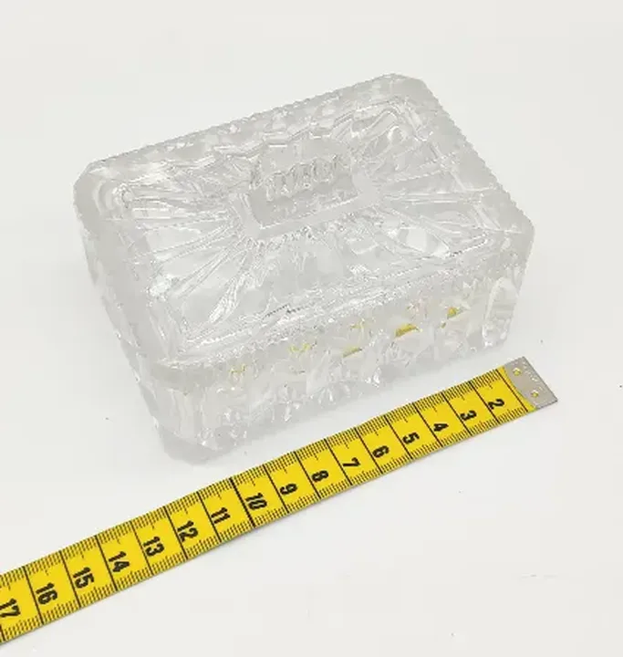 Schatulle aus Glas transparent  - Bild 2