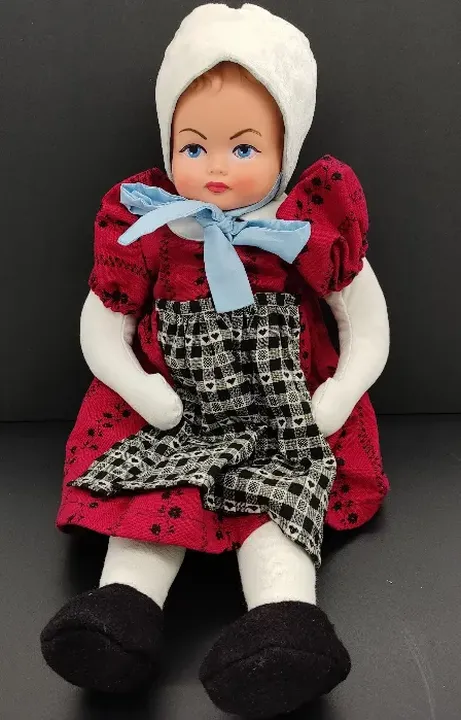 Stoff-Puppe mit Gummikopf Länge ca. 47cm - Bild 1