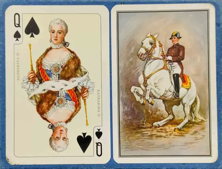 VBintage Kartenspiel Piatnik  Nr 2126 Spanische Hofreitschule - Bild 1