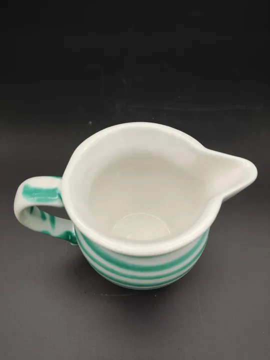 Gmundner Keramik Milchgießer grüngeflammt 9cm hoch - Bild 2